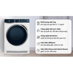 Máy sấy bơm nhiệt Electrolux UltimateCare 9 kg EDH903R9WB