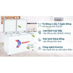 Tủ đông Sanaky Inverter 410 lít VH-5699HY3