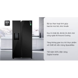 Tủ lạnh Samsung Inverter 635 lít Side By Side RS64R53012C/SV