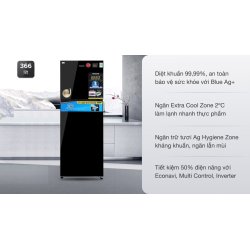 Tủ lạnh Panasonic Inverter 366 lít NR-TL381VGMV