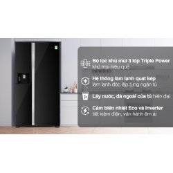 Tủ lạnh Hitachi Inverter 573 lít Side By Side R-SX800GPGV0 GBK