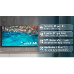 Smart Tivi Samsung 4K Crystal UHD 85 inch UA85BU8000