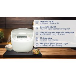 Nồi cơm điện tử Panasonic 1.8 lít SR-CP188NRAM