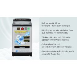 Máy giặt Panasonic Inverter 9.5 kg NA-FD95X1LRV