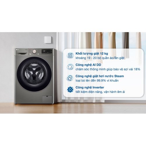 Máy giặt LG AI DD Inverter 12 kg FV1412S3PA 0