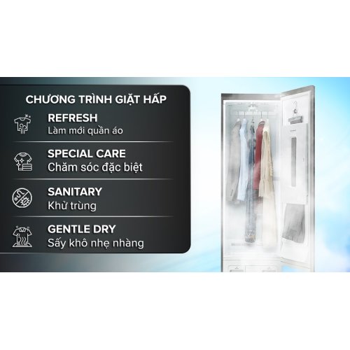 Tủ chăm sóc quần áo thông minh LG Styler Inverter 5 móc S5MB 0