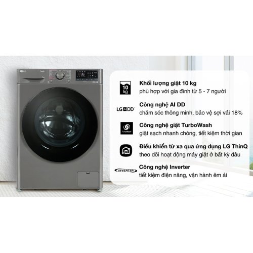 Máy giặt LG AI DD Inverter 10 kg FV1410S4M1 0