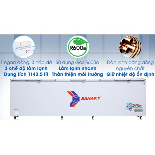 Tủ đông Sanaky Inverter 1143.5 lít VH-1399HY3 0