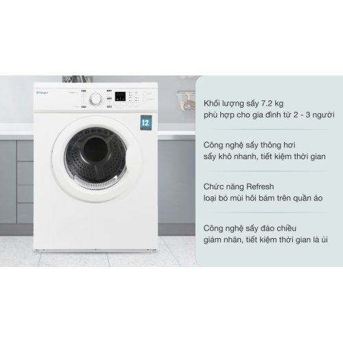 Máy sấy thông hơi Casper 7.2 kg TD-72VWD 0