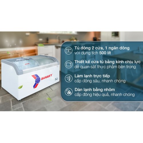 Tủ đông Sanaky 500 lít VH-888KA 0