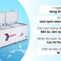 Tủ đông Sanaky 900 lít VH-1199HY