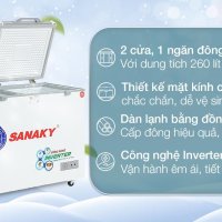 Tủ đông Sanaky Inverter 260 lít VH-3699W4K