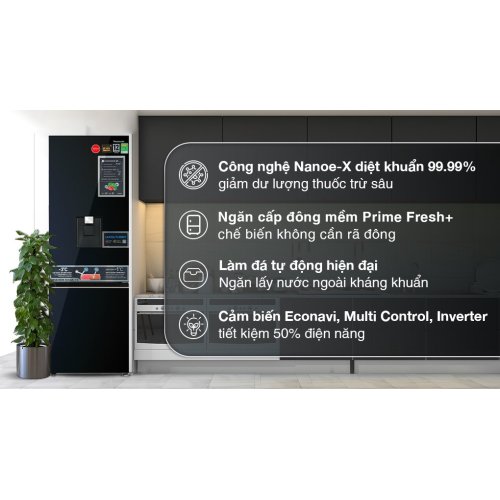 Tủ lạnh Panasonic Inverter 325 lít NR-BV361WGKV 0