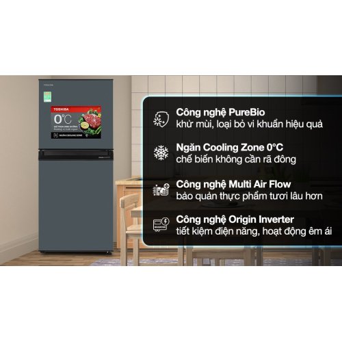 Tủ lạnh Toshiba Inverter 194 lít GR-RT252WE-PMV(52) 0