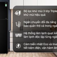 Tủ lạnh Hitachi Inverter 366 lít R-FVX480PGV9 GBK