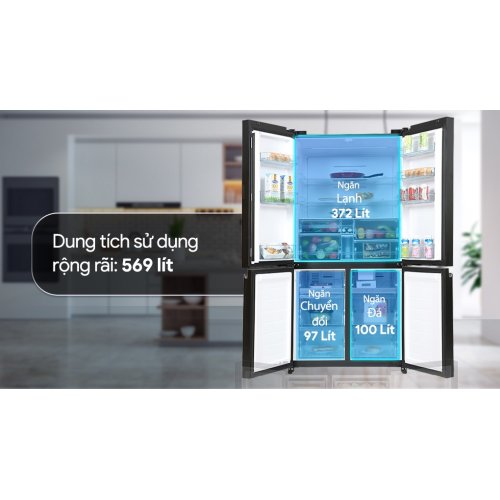 Tủ lạnh Hitachi Inverter 569 lít Multi Door R-WB640PGV1 GMG 2