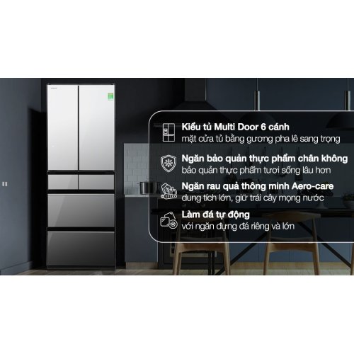 Tủ lạnh Hitachi Inverter 540 lít Multi Door R-HW540RV(X) 0