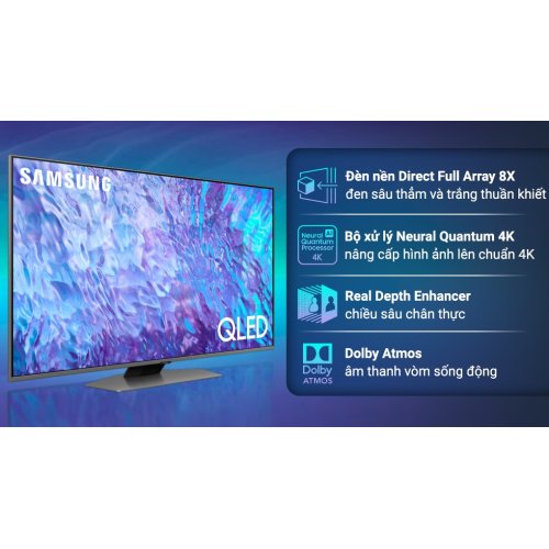 Smart Tivi QLED 4K 50 inch Samsung QA50Q80C 0