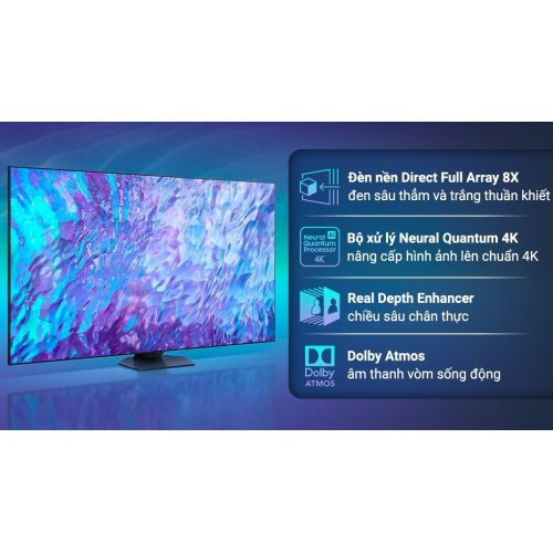 Smart Tivi QLED 4K 98 inch Samsung QA98Q80C 0