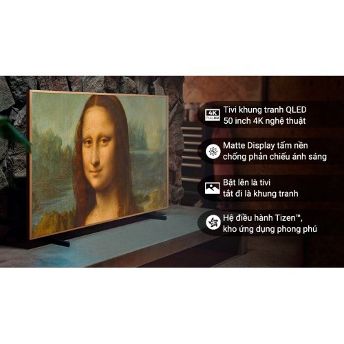 Smart Tivi Khung Tranh The Frame QLED Samsung 4K 55 inch QA55LS03B 0