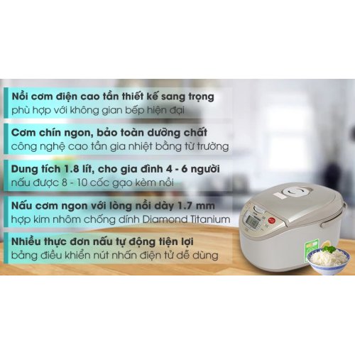 Nồi cơm cao tần Toshiba 1.8 lít RC-18RH(CG)VN 0