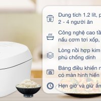 Nồi cơm cao tần Sharp 1.2 lít KS-IH122V-WH