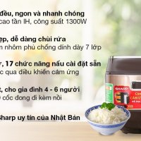 Nồi cơm cao tần Sharp 1.8 lít KS-IH191V-GL