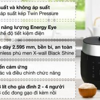 Nồi cơm áp suất cao tần Cuckoo 1.08 lít CRP-LHTR0609F/BKSIVNCV