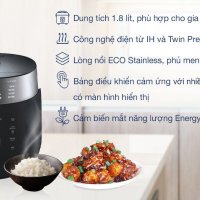 Nồi cơm áp suất cao tần Cuckoo 1.8 lít CRP-LHTR1009F/BKSIVNCV