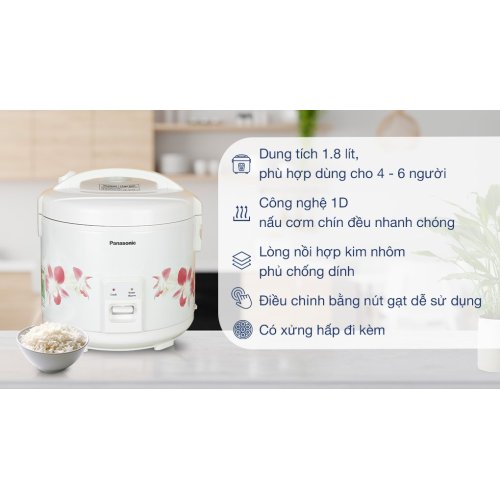 Nồi cơm nắp gài Panasonic 1.8 lít SR-MVN18FRAX 0