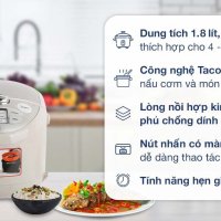 Nồi cơm điện tử Tiger 1.8 lít JAX-S18W
