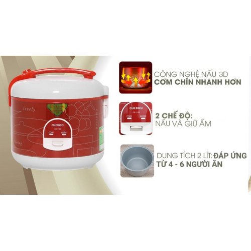 Nồi cơm nắp gài Cuckoo 2 lít CR-1122 0