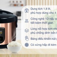 Nồi cơm nắp gài BlueStone 1.8 lít RCB-5520