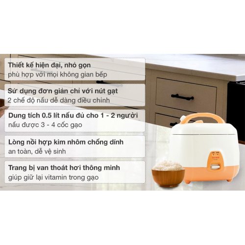 Nồi cơm nắp gài Cuckoo 0.5 lít CR-0331 0