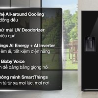 Tủ lạnh Samsung Inverter 634 lít Side By Side RS80F65J2BSV