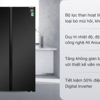 Tủ lạnh Samsung Inverter 655 lít Side By Side RS62R5001B4/SV