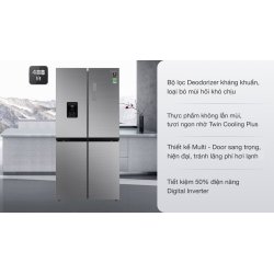 Tủ lạnh Samsung Inverter 488 lít Multi Door RF48A4010M9/SV 0
