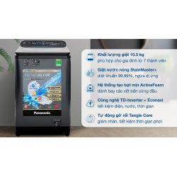Máy giặt Panasonic Inverter 10.5 Kg NA-FD10VR1BV 0